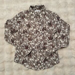 NWOT Frame Silk Button Down